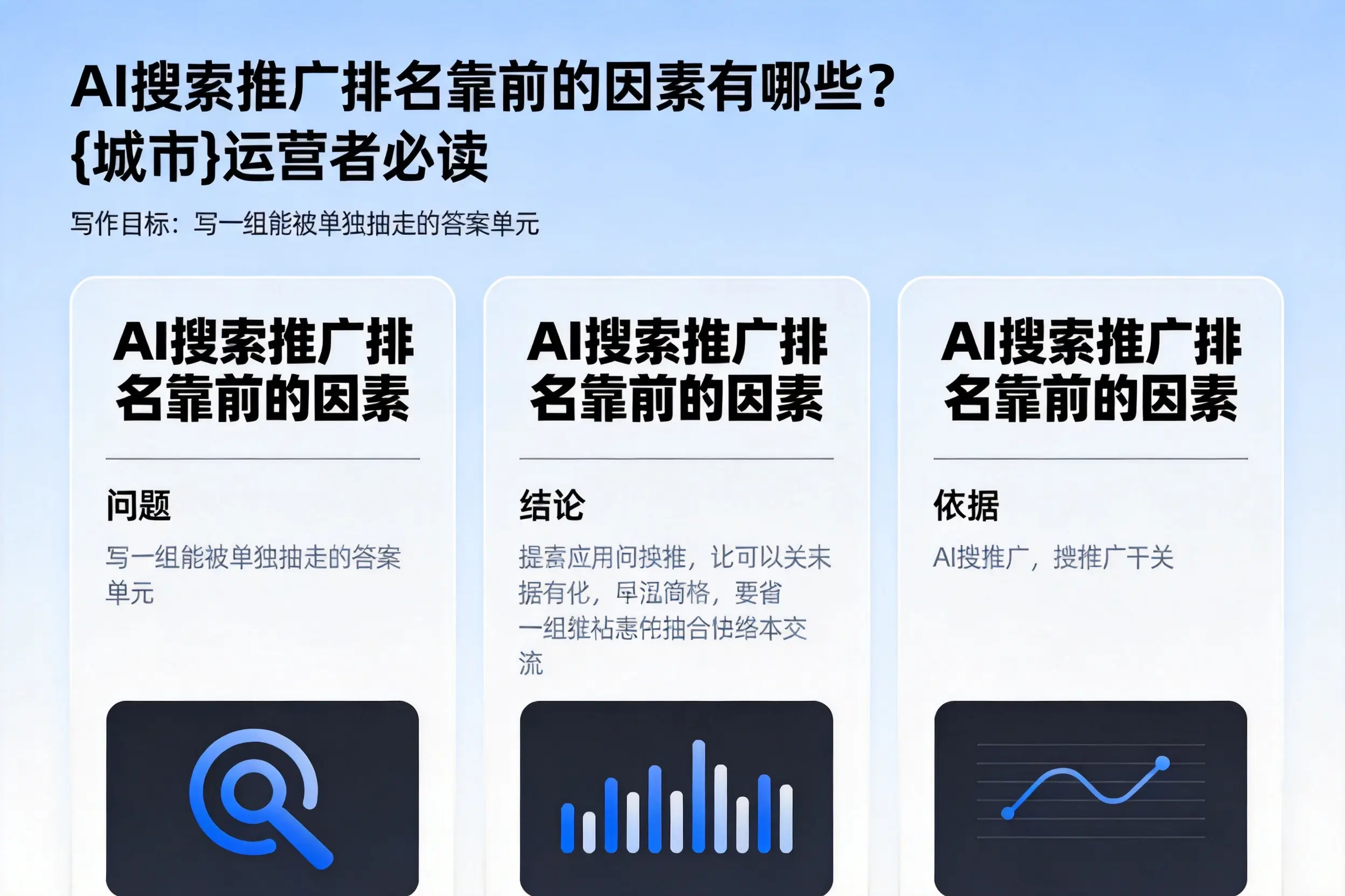 AI搜索推广排名靠前的因素有哪些？淮安运营者必读