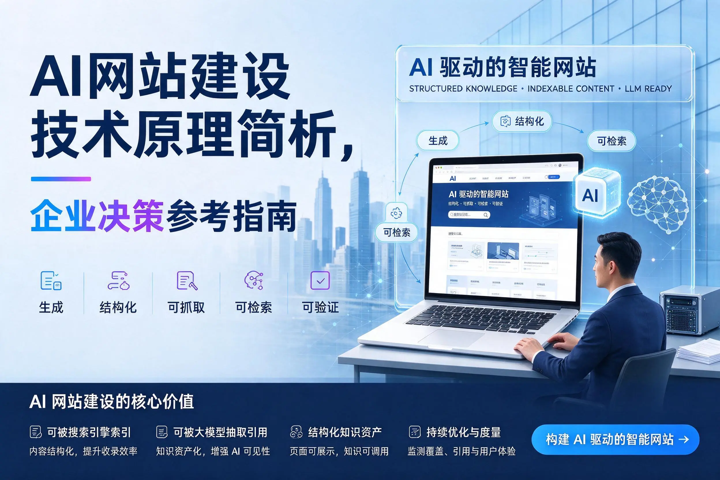 AI网站建设技术原理简析，淮安企业决策参考指南