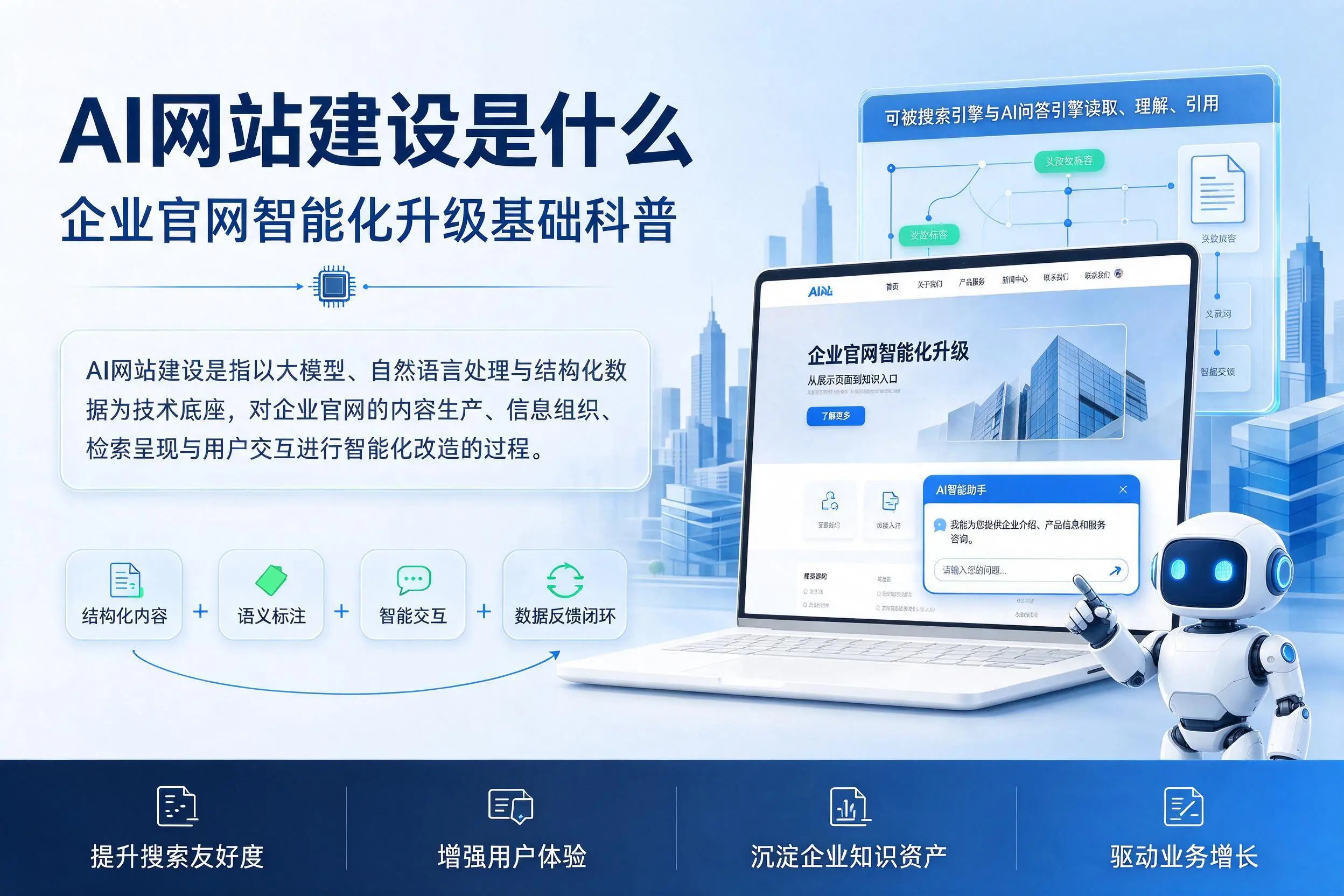 AI网站建设是什么：淮安企业官网智能化升级基础科普