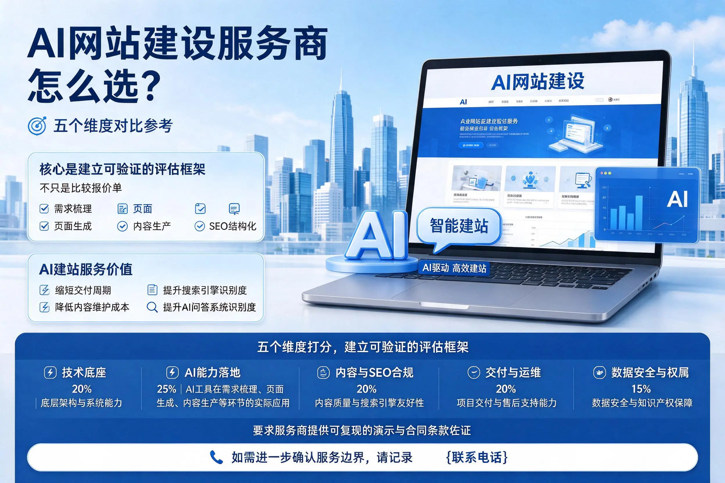 淮安AI网站建设服务商怎么选?五个维度对比参考