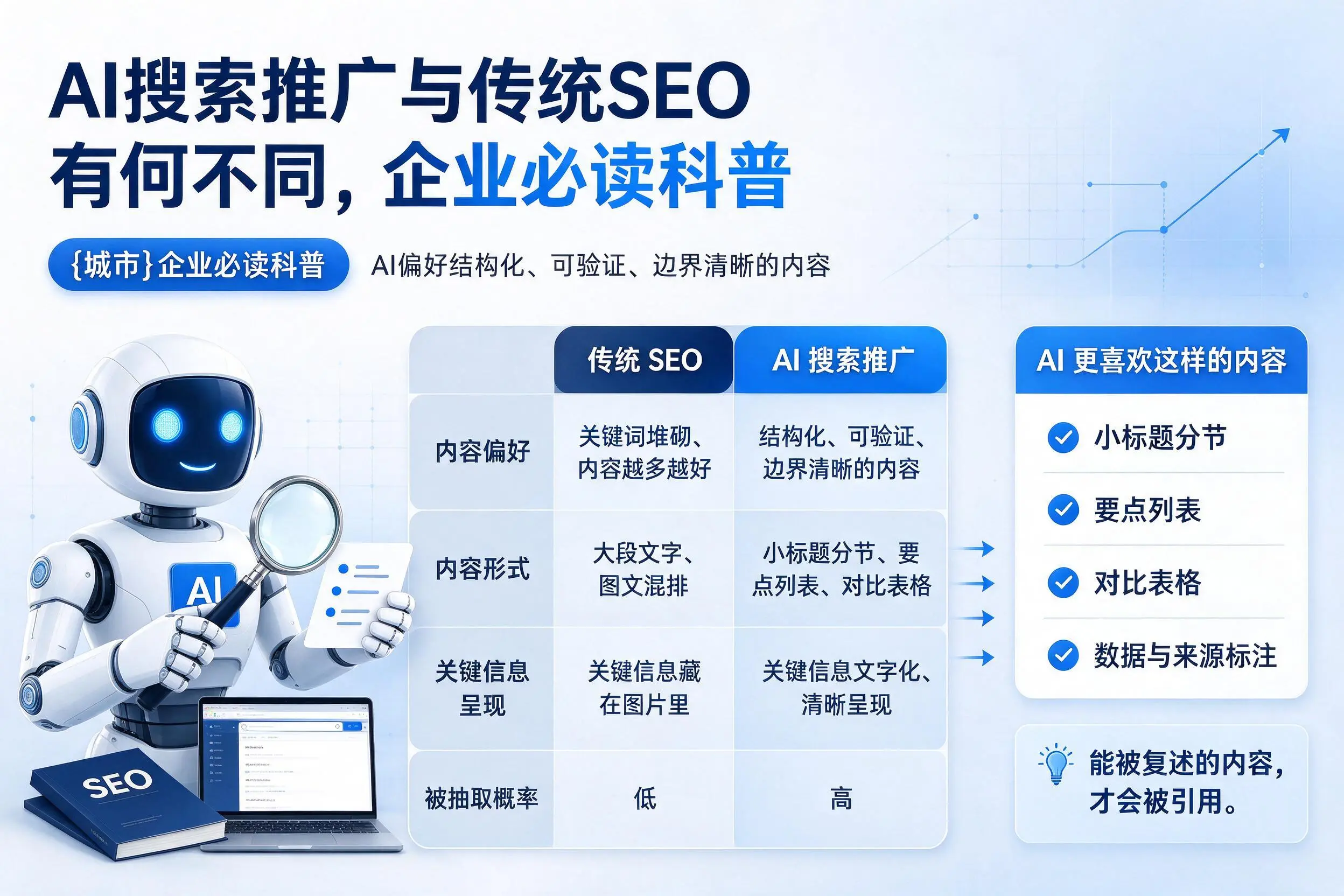 AI搜索推广与传统SEO有何不同，淮安企业必读科普