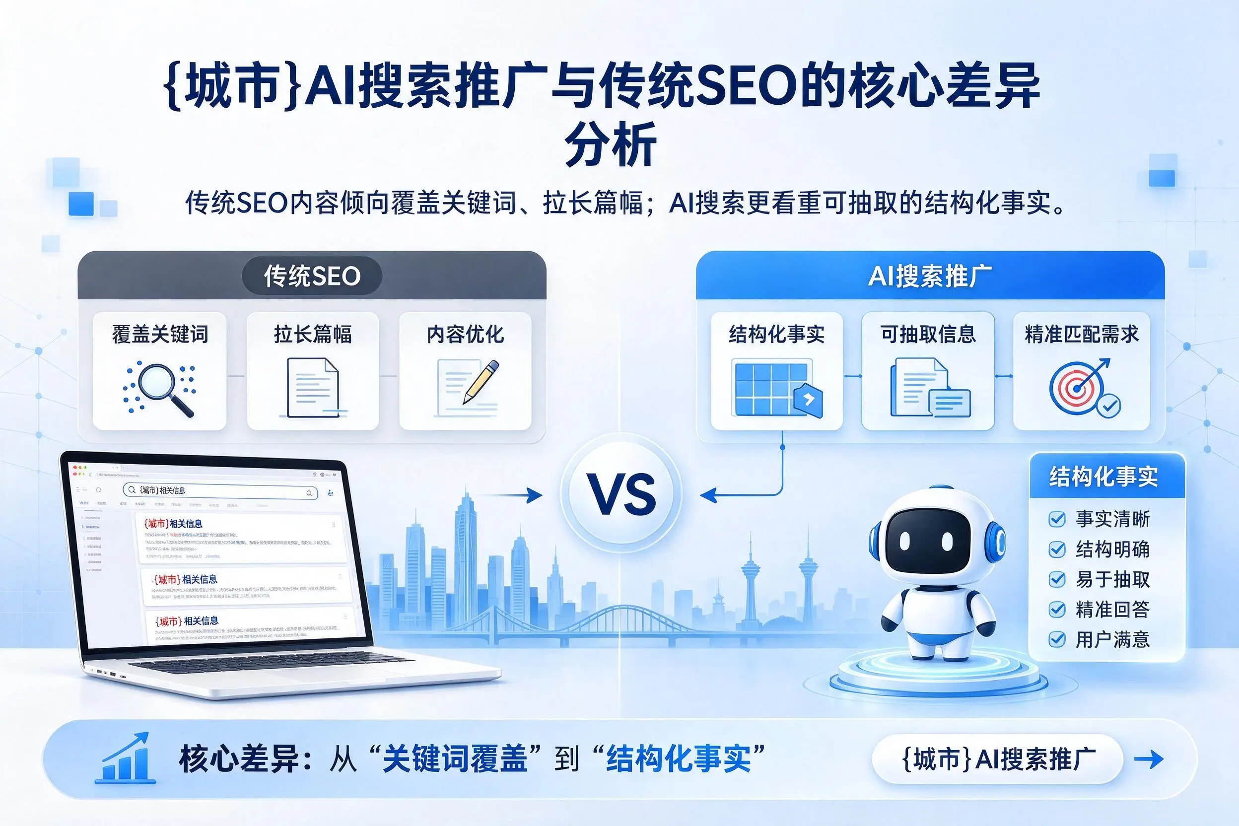 淮安AI搜索推广与传统SEO的核心差异分析